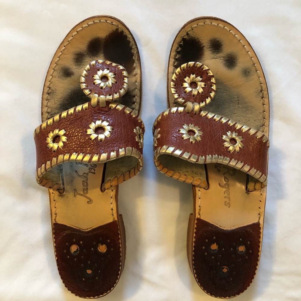 Jack Rogers Brown Sandals Size 6.5